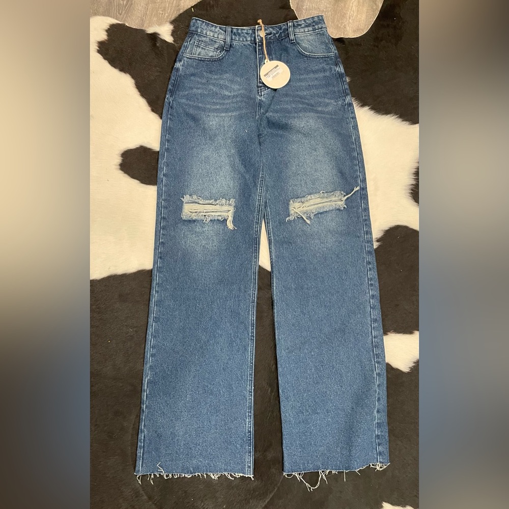 Wide leg jeans